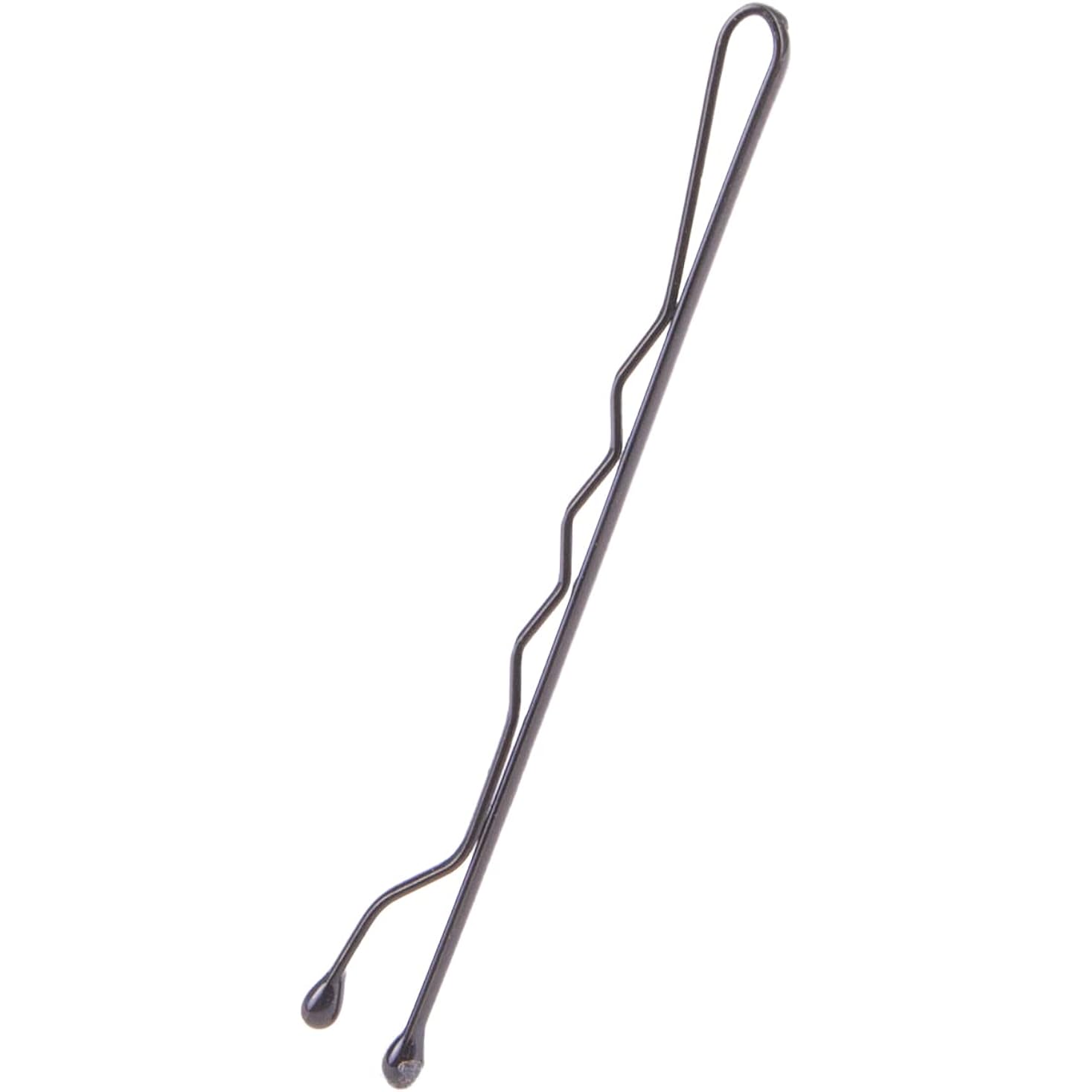 Amazon Basics Bobby Pins For All Hair Types, Black, Secure Hold For Updos And Hair Styling, 72 Count