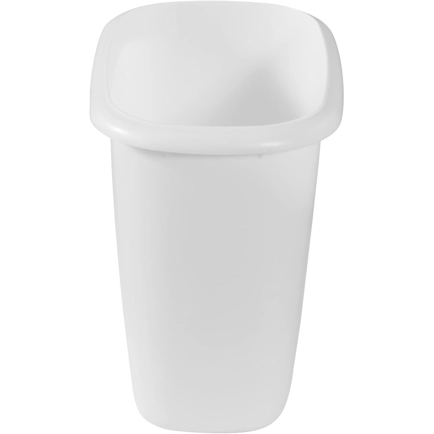 Rubbermaid Vanity Trash Can/Wastebasket 1.5-Gallons/6-Quarts White for Under Counter/Kitchen/Office/Bedroom/Bathroom
