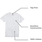 Stafford 4-Pack Men'S Ultra Soft 100% Cotton Crew-Neck T-Shirt White