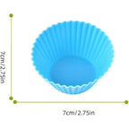 12Pcs Silicone Baking Cup,Non-Stick Cupcake Liners,Reusable Cupcake Molds | Round Cupcake Molds Reusable,Family Pack,High-Temperature Resistant Non-Stick Colorful Baking Cup,Easy To Clean