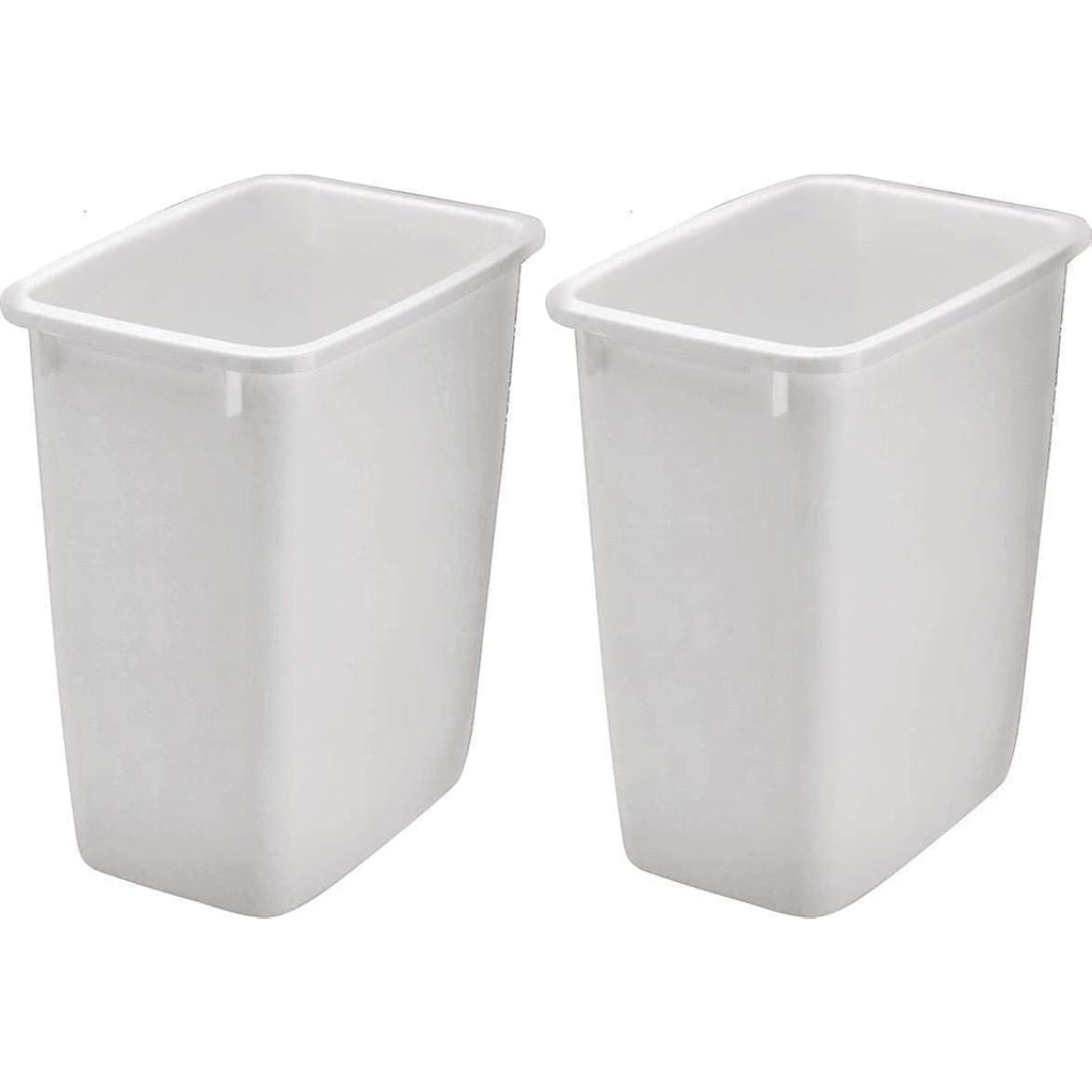 Rubbermaid 2806Tp-Wht 36Qt Open Wastebasket, White (Pack Of 2)