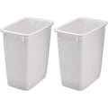 Rubbermaid 2806Tp-Wht 36Qt Open Wastebasket, White (Pack Of 2)