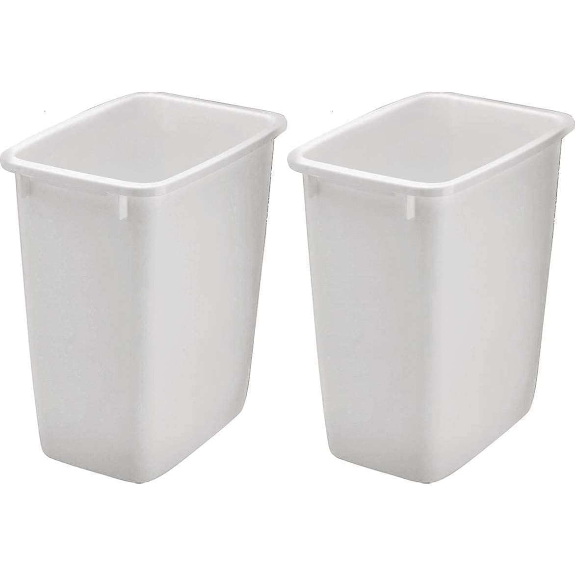 Rubbermaid 2806Tp-Wht 36Qt Open Wastebasket, White (Pack Of 2)