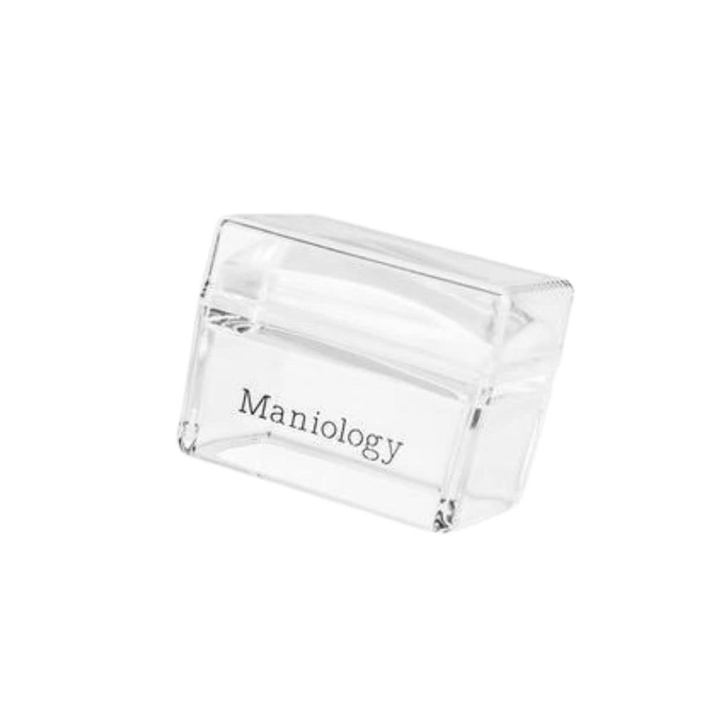 Maniology Ice Cube Clear Rectangular Stamper with Scraper Card | Essential Transparent Nail Stamping Tool for Precise Nail Art Stamp Design Transfer & Placement