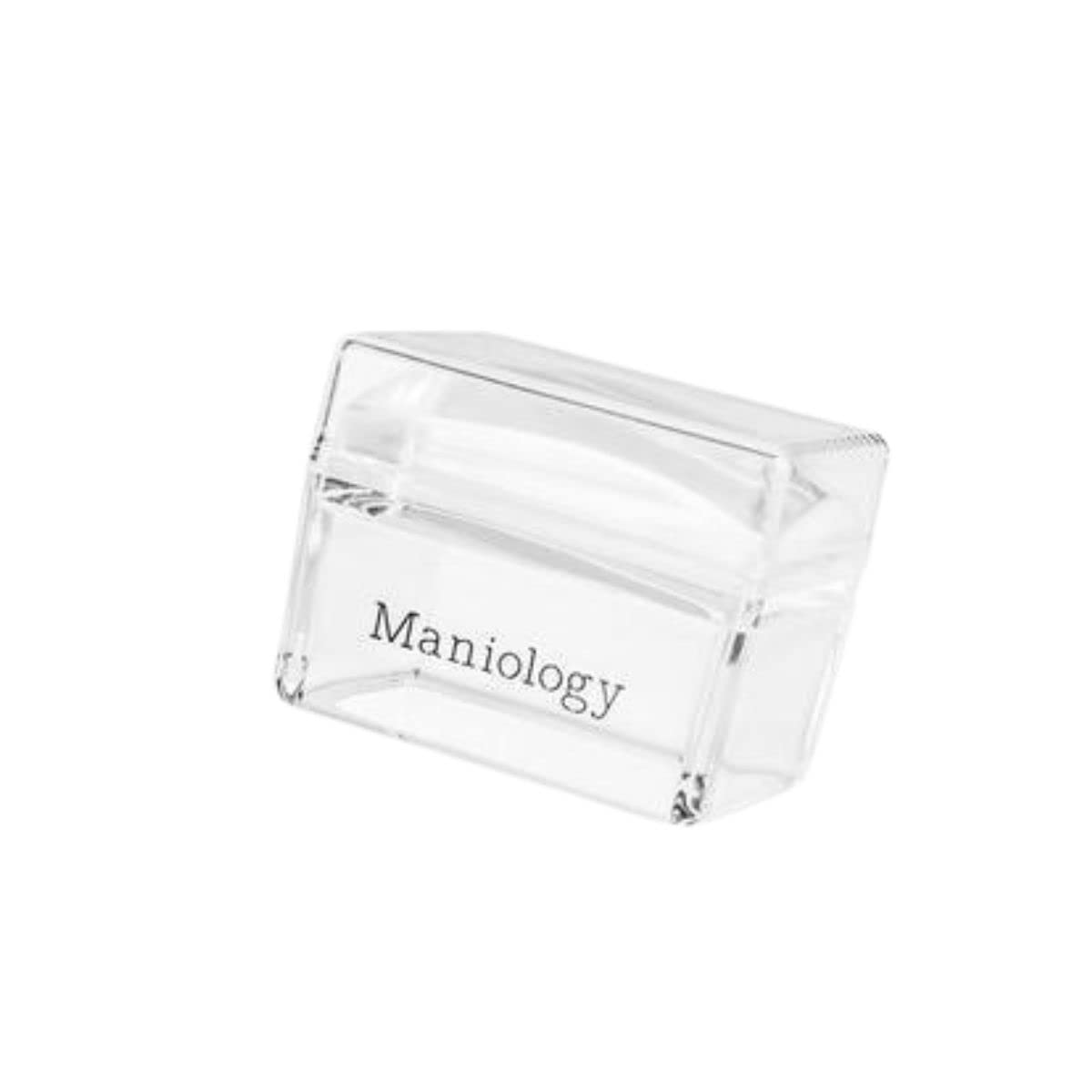 Maniology Ice Cube Clear Rectangular Stamper with Scraper Card | Essential Transparent Nail Stamping Tool for Precise Nail Art Stamp Design Transfer & Placement