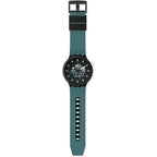 Swatch Big Bold Bioceramic Lacquered Unisex Watch Casual Polymer Black Automatic Waterproof Night Trip