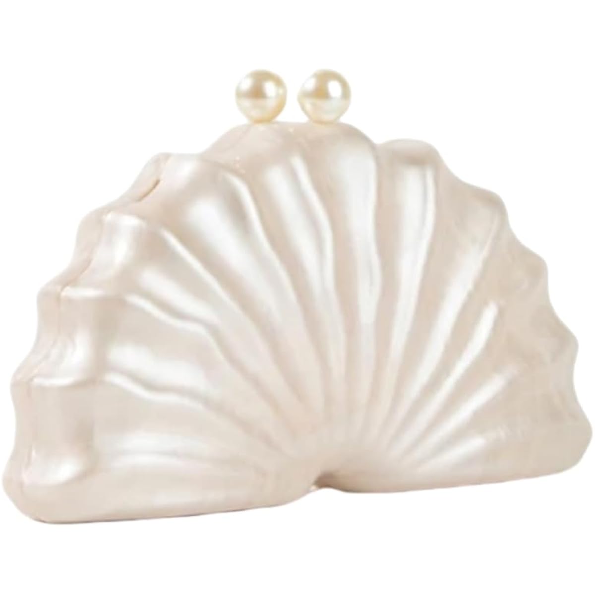 Women Acrylic Shell Shaped Clutch Luxury Marble Acrylic Evening Handbag Unique Chain Shoulder Bag Wedding Party Purses