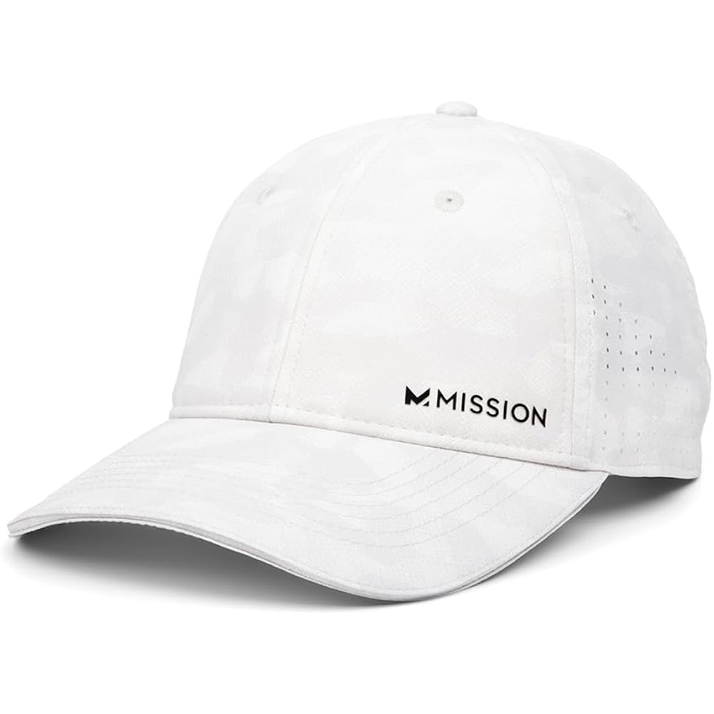 Mission Cooling Vented Performance Hat Unisex Cap For Workouts, Golf & Running, Sweat & Water Activated Technology