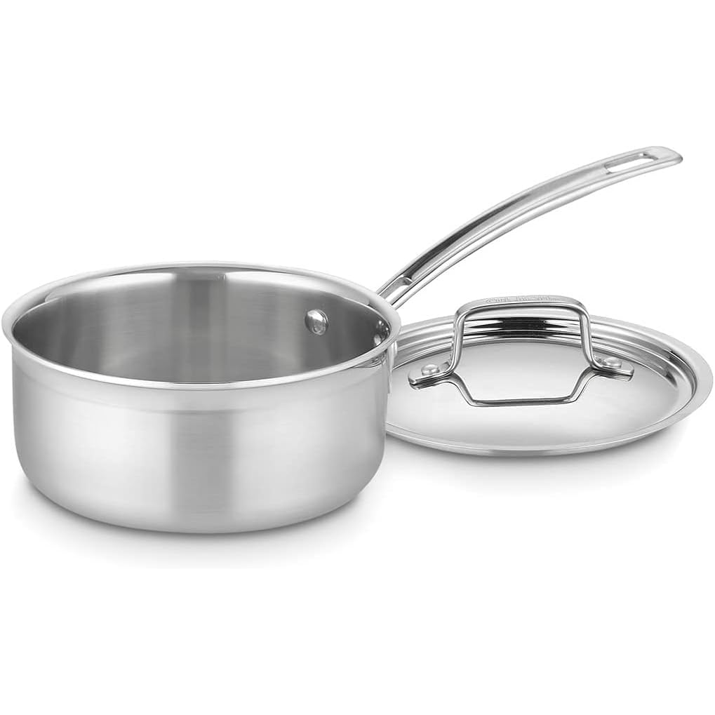 Cuisinart 1.5 Quart Multiclad Pro Triple Ply Saucepan W/Cover, Mcp19-16N