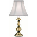 11 1/2" Burnished Brass Traditional Candle Lamp