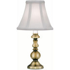 11 1/2" Burnished Brass Traditional Candle Lamp