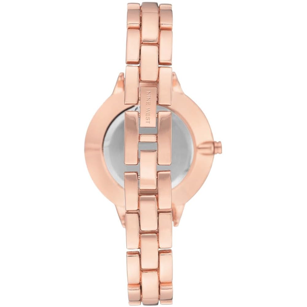 Nine West Women's Floral Dial Bracelet Watch