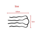 6 Piece Metal Hair Fork Clip Hair Side Combs Hair Pins Buns Updo U-Shape Hair Fork Clip French Twist Hair Styling Tool Accessories For Women