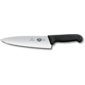 Victorinox Fibrox Pro Chef’s Knife, 8 Inch - Swiss Army Kitchen Knife, High Carbon Stainless Steel Blade, Non-Slip Fibrox Handle, Dishwasher Safe, Black