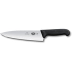 Victorinox Fibrox Pro Chef’s Knife, 8 Inch - Swiss Army Kitchen Knife, High Carbon Stainless Steel Blade, Non-Slip Fibrox Handle, Dishwasher Safe, Black
