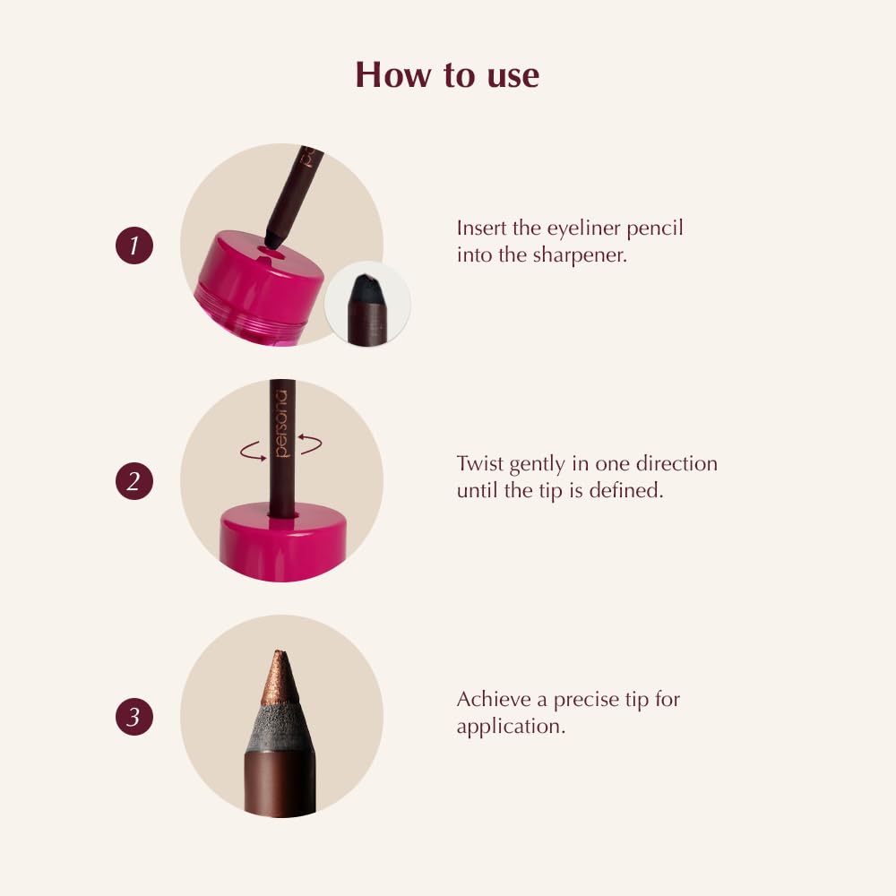 Persona 24Hr Chocolate Waterproof Eyeliner Pencil | Creamy, Smudgeable Pencil For Lash Line & Waterline | All-Day To All-Night Wear | Vegan, Cruelty-Free, Paraben-Free | Made In Usa
