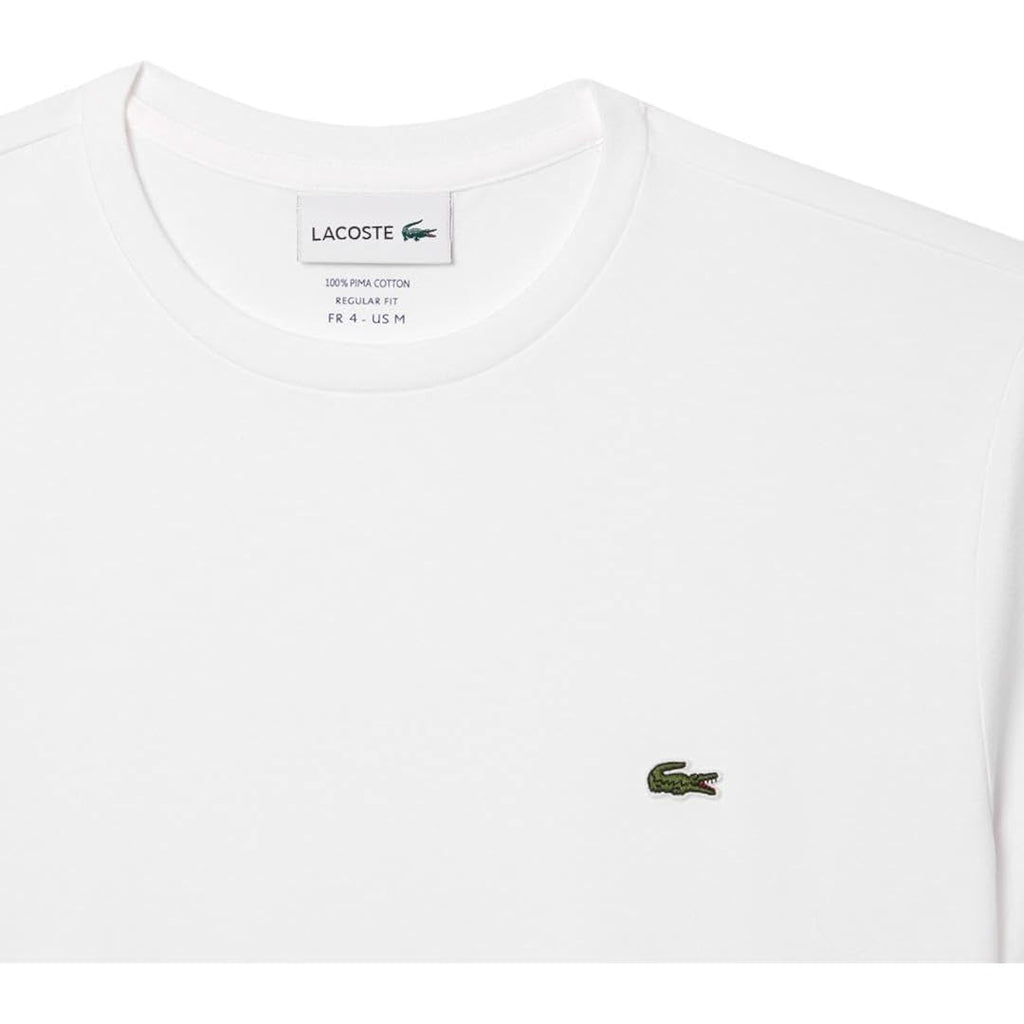 Lacoste Men'S Short Sleeve Pima Jersey Crew Neck Tee