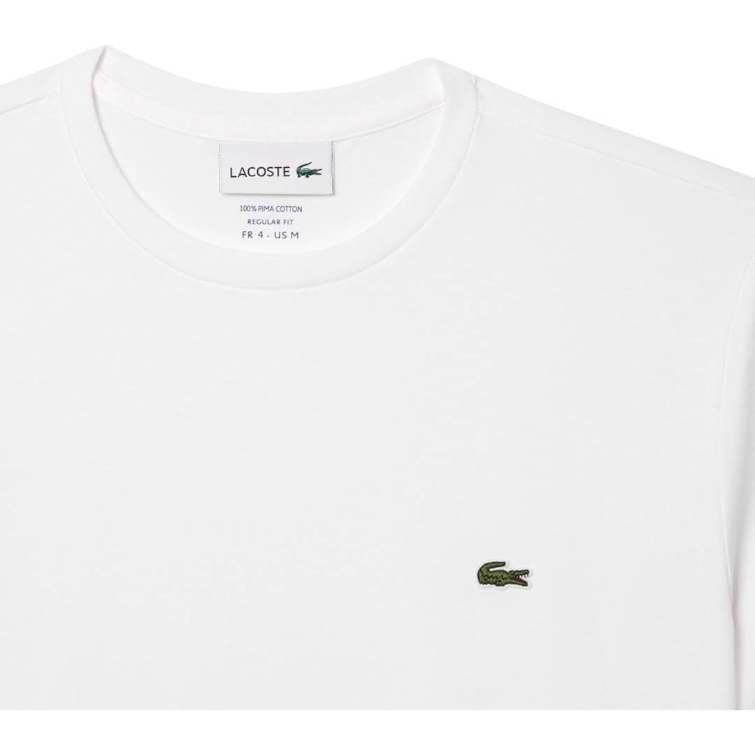 Lacoste Men'S Short Sleeve Pima Jersey Crew Neck Tee