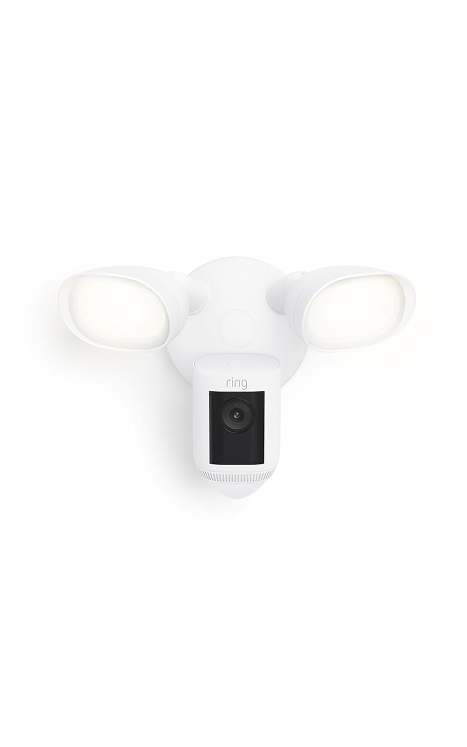 Ring Floodlight Cam Wired Pro, Home Or Business Security, Retinal 2K Video, Color Night Vision And Two-Way Talk With Audio+, White