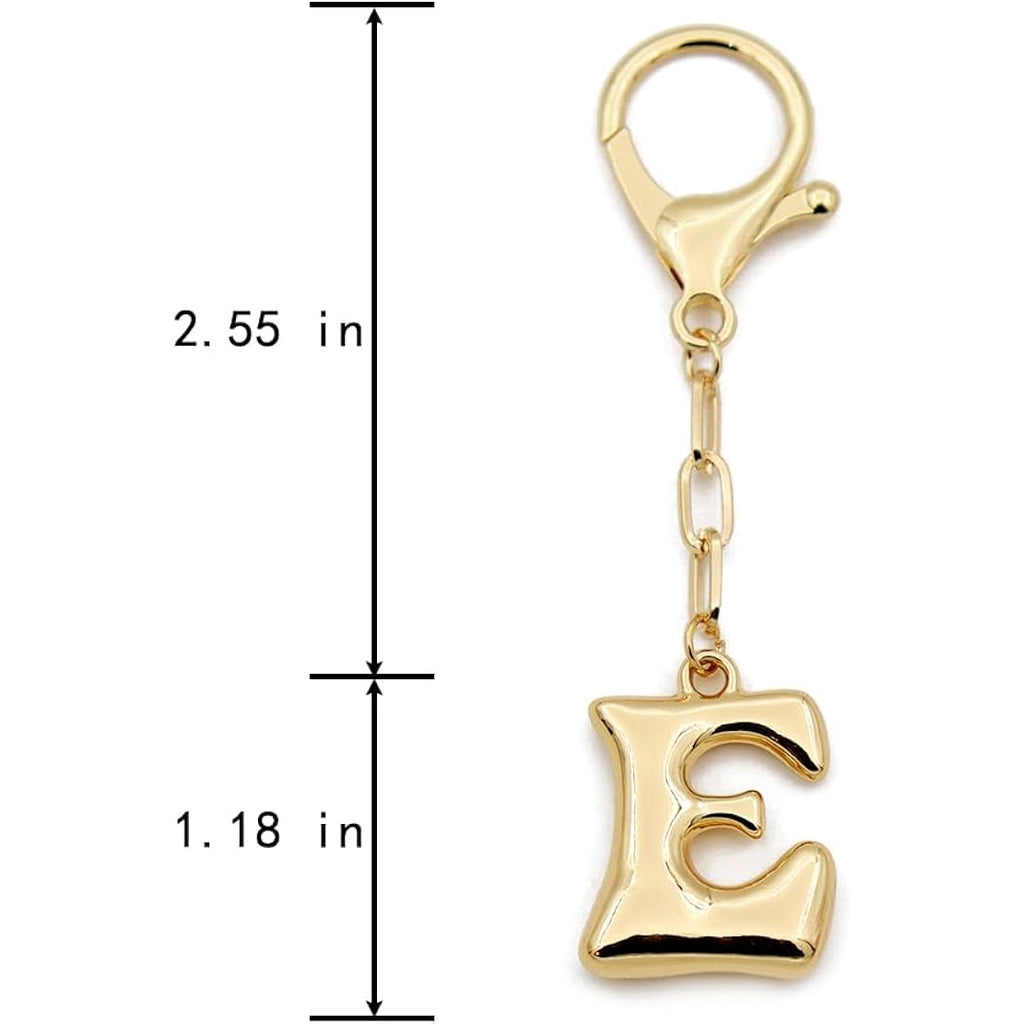 TTYY Initial Keychain For Women Handbag Charms Backpack Car Keyring for Sister Besties Mom Gold Letter Keychain