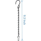 10 Pack 9.5 Inch Black Hanging Chains, Garden Plant Hangers For Hanging Bird Feeders, Billboards, Chalkboards, Basket, Planters, Lanterns, Wind Chimes And Decorative Ornaments Etc.