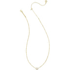 Kendra Scott Mini Elisa 14k Gold-Plated Satellite Short Pendant Necklace, Fashion Jewelry for Women