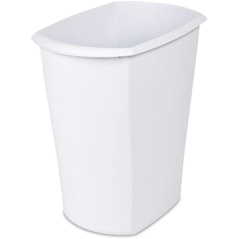 Sterilite 10528006 White Waste Can