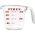 Pyrex Prepware 6001075 Measuring Cup, Red Graphics, Clear