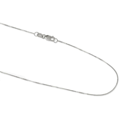 14K Yellow/White/Rose Gold Box Chain Necklace for Women and Men 14K Solid Gold Necklace with lobster clasp