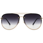 Trendy Oversized Aviator Sunglasses Womens, Retro Cute Big Shades Women's Fashion Sun Glasses UV Protection VF2203