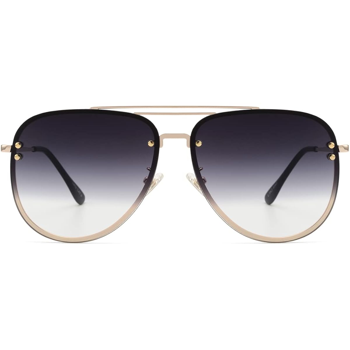 Trendy Oversized Aviator Sunglasses Womens, Retro Cute Big Shades Women's Fashion Sun Glasses UV Protection VF2203