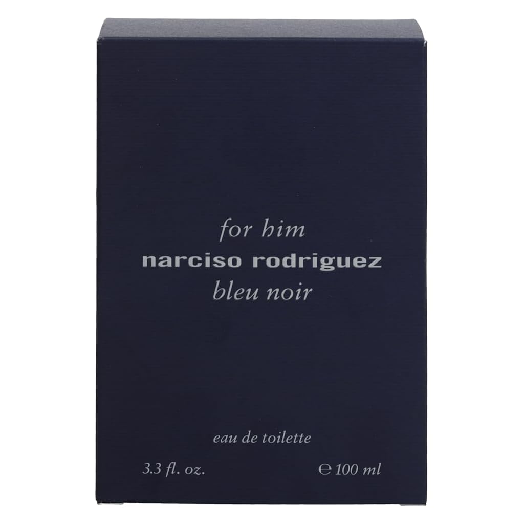 Narciso Rodriguez Him Bleu Noir Eau de Toilette Spray for Men, 3.3 Ounce
