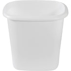 Rubbermaid Vanity Trash Can/Wastebasket 1.5-Gallons/6-Quarts White for Under Counter/Kitchen/Office/Bedroom/Bathroom