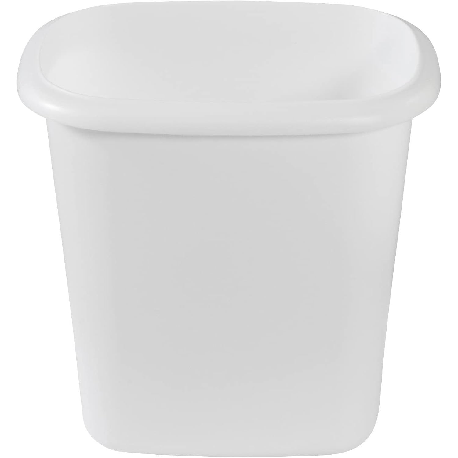 Rubbermaid Vanity Trash Can/Wastebasket 1.5-Gallons/6-Quarts White for Under Counter/Kitchen/Office/Bedroom/Bathroom