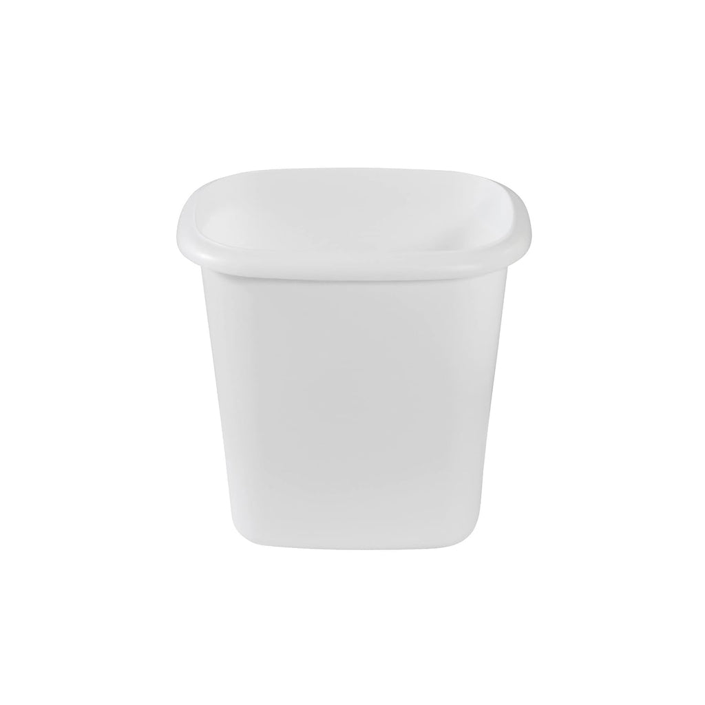 Rubbermaid Vanity Trash Can/Wastebasket 1.5-Gallons/6-Quarts White For Under Counter/Kitchen/Office/Bedroom/Bathroom