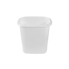 Rubbermaid Vanity Trash Can/Wastebasket 1.5-Gallons/6-Quarts White For Under Counter/Kitchen/Office/Bedroom/Bathroom