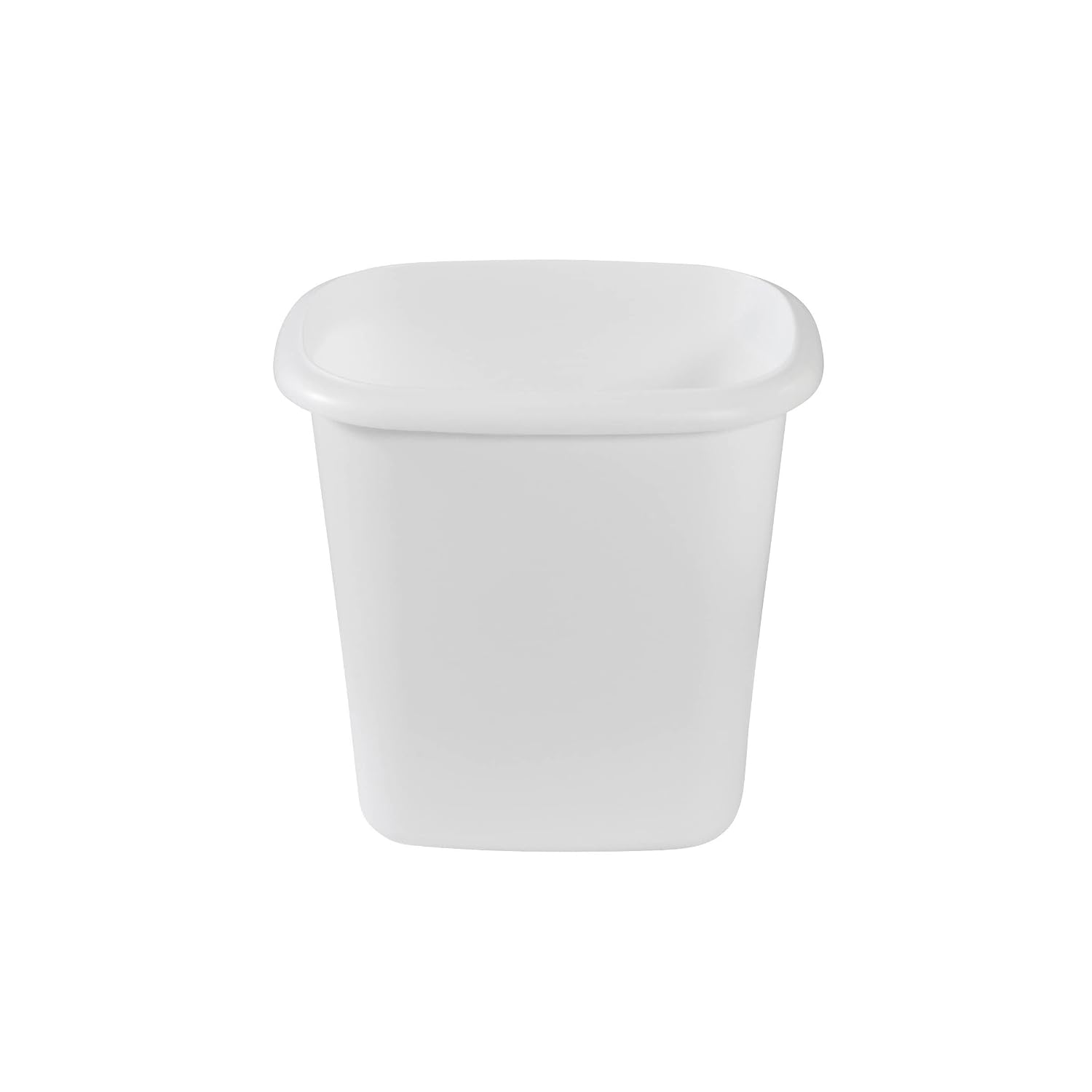 Rubbermaid Vanity Trash Can/Wastebasket 1.5-Gallons/6-Quarts White For Under Counter/Kitchen/Office/Bedroom/Bathroom
