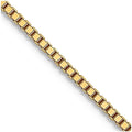 JewelryWeb 18k Solid Yellow Gold Lobster Claw Closure .80mm Box Chain Necklace Chain Necklace for Women and Men