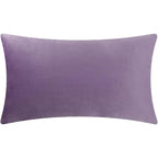 Kingrose Hand Crafted Stereo Flower Throw Pillow Cover Rectangular Cushion Cover Soft Pillow Case For Sofa Couch Chair Bed Living Room Office 12 X 20 Inches Velvet Purple