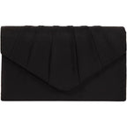 BBjinronjy Clutch Purse Evening Bag for Women Evening Wedding Party Velvet Suede Pleated Handbag