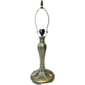 Perisian Metal Lamp Base, Dark Bronze Finish With Gold Highlights, Nicely Weighted, 18" Tall