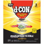 D-Con Disposable Corner Fit Mouse Bait Station - 0.5 Oz (Pack Of 3)