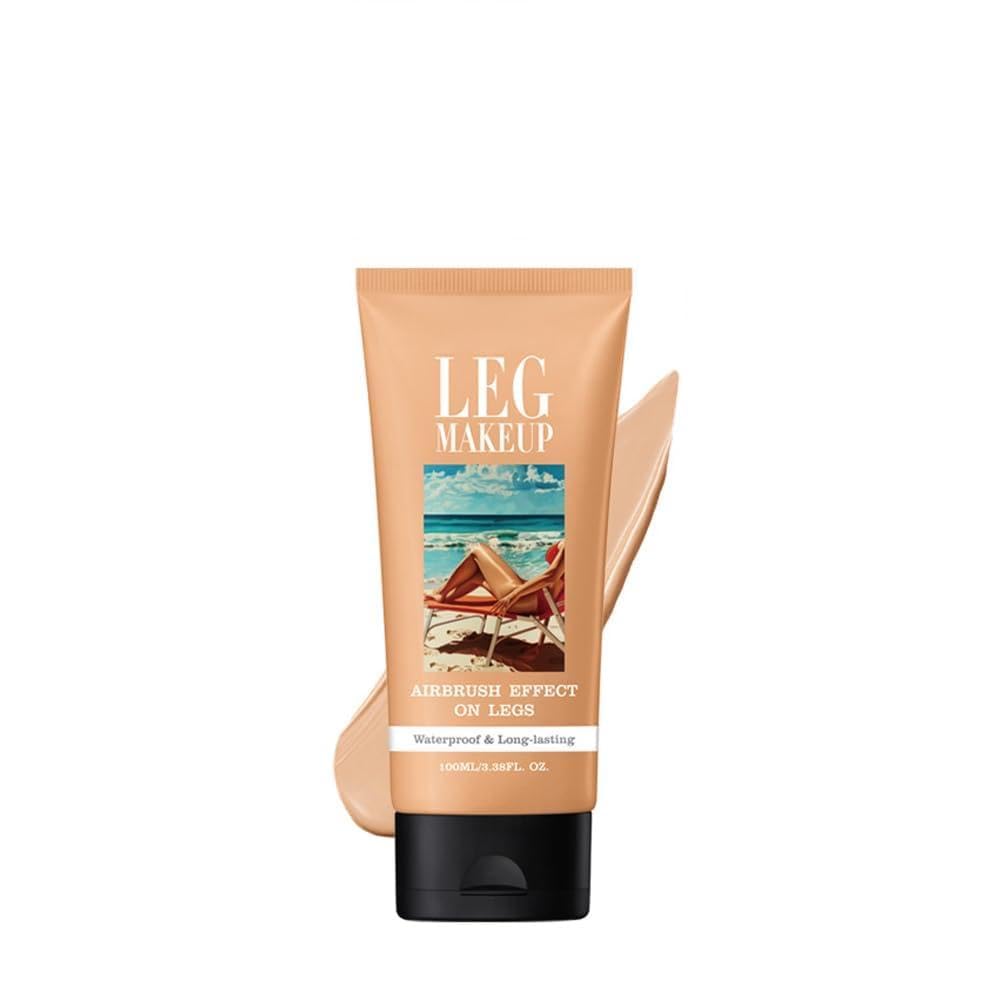 Tattoo Cover Up Makeup Waterproof with Brush, Legs Makeup Waterproof - No Transfer Body Concealer for Varicose Veins Appearance, Tattoo & Scar Cover Up for All Skin Tones, Waterproof (#2 Medium)