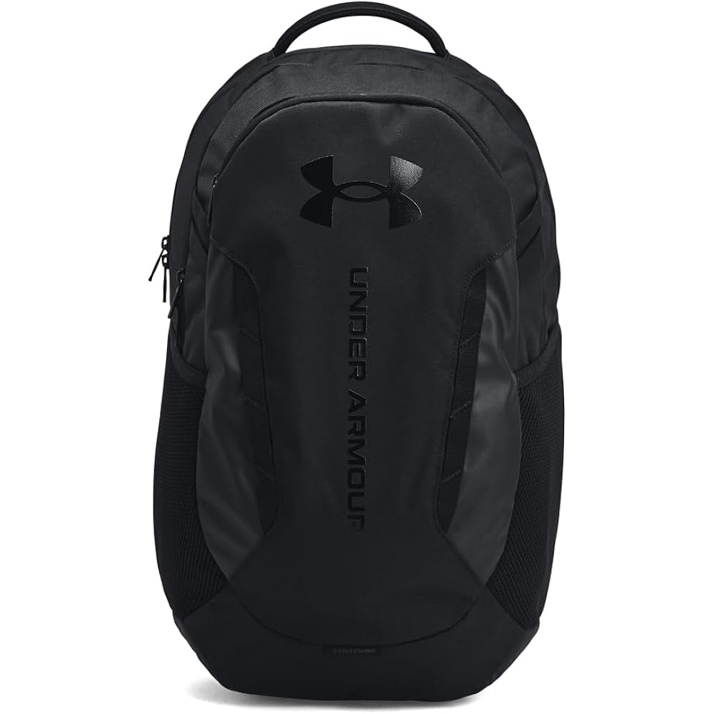 Under Armour Unisex-Adult Hustle 6.0 Backpack, (003) Black/Black/Black, One Size Fits Most