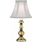 11 1/2" Burnished Brass Traditional Candle Lamp