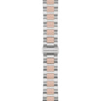 Tissot Prc 100 Solar, White Dial, 34Mm Watch For Women, Two-Tone Rose Gold And Silver Stainless Steel Bracelet, Solar Quartz Movement, T1518222211100
