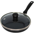 IMUSA Ceramic Nonstick Frying Pan with lid, Egg Pan, Omelet Pans, 6.3 Inch, Aluminium, Black