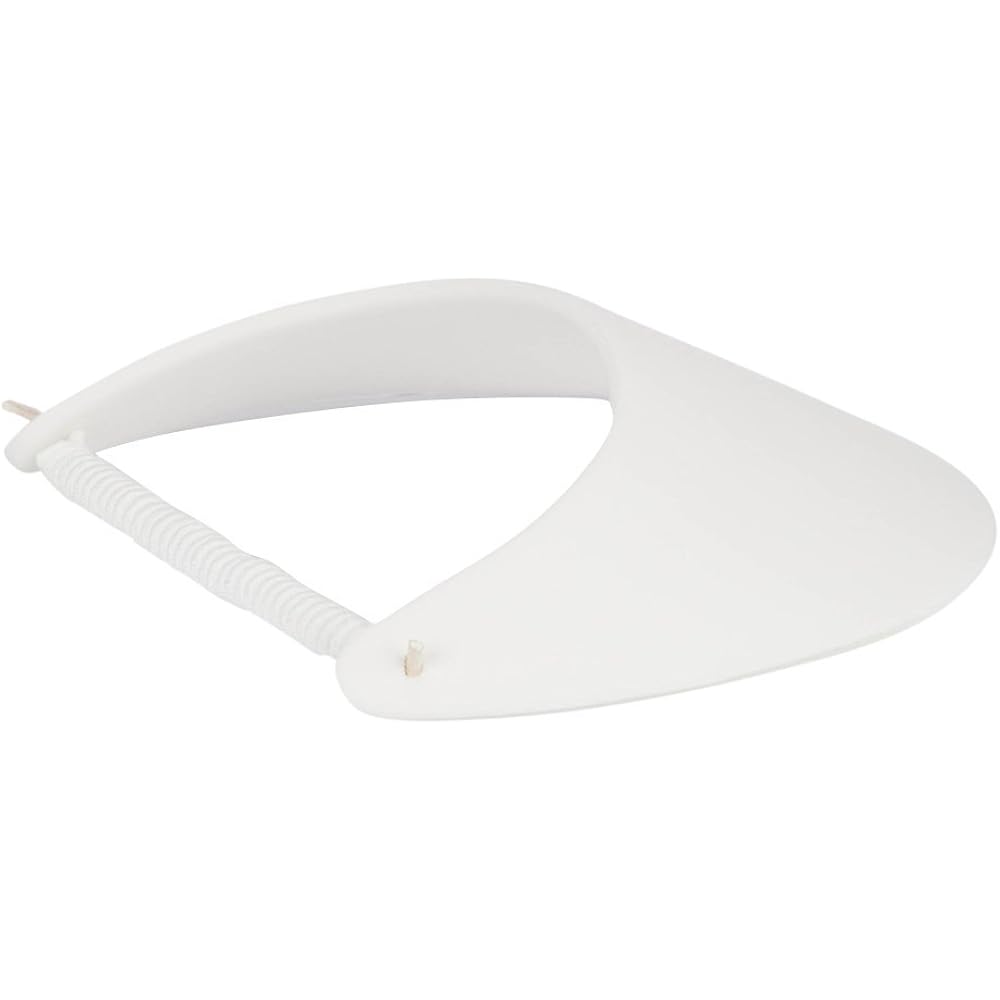 Fabric Foam Sun String Visor, White