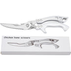 Duty Stainless Steel Kitchen Scissors – Professional Cooking & Poultry Shears, Ideal For Bones, Turkey, Meat, Fish And Vegetables, 1-Pack