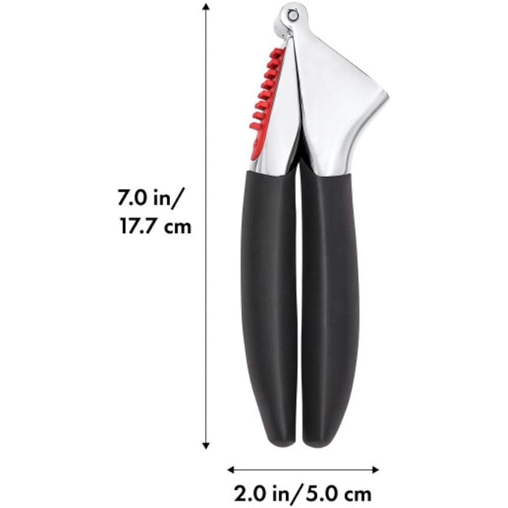 Oxo Good Grips Heavy Duty Garlic Press, Die-Cast Zinc, Black